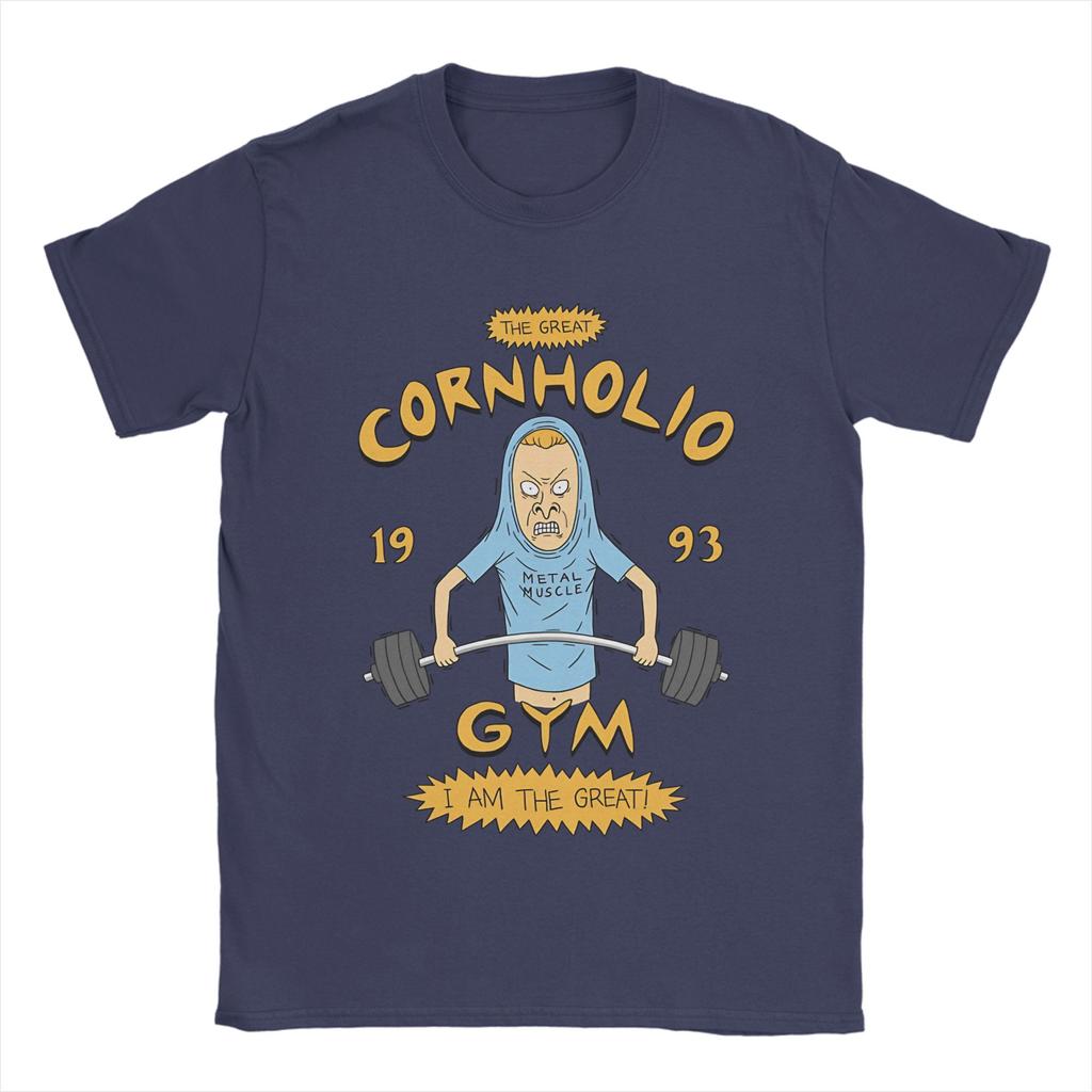 CornholioS Gym Beavis Butthead T Shirt Summer Trending TShirts Unisex Cotton ONeck Oversized Clothes Short Sleeve Classic Tops