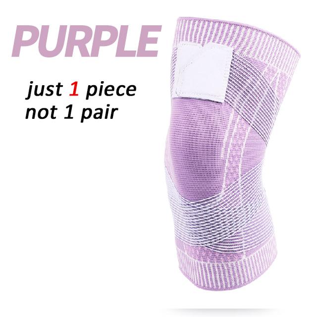 1 PCS Compression Knee Pads Basketball Sleeve Protector Elastic Kneepad Brace Spring Support Volleyball Running Silicone Footbal