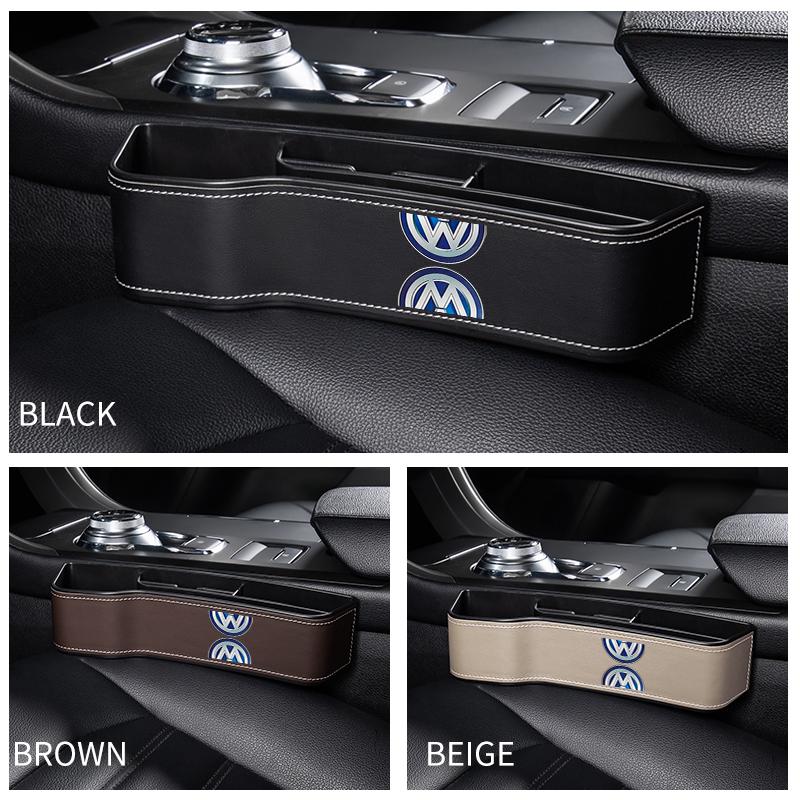 BSB1 VW GTI GOLF Car Crevice Storage Box Seat Gap Slit Seat Gap Slit Seat Organizer For Volkswagen CC R-Line T5 Golf T-ROC R Polo GTD xg2