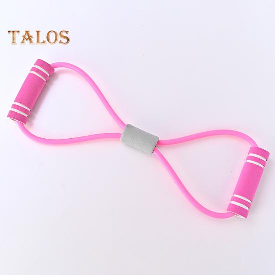 Figure 8 Fitness Resistance Band with Anti-slip Handle Portable Men Women Arm Shoulder Stretch Strength Training Exercise Elastic Strap Tension Rope