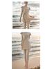 European & American Long-Sleeve One-Piece Swimdress with Slimming Pants