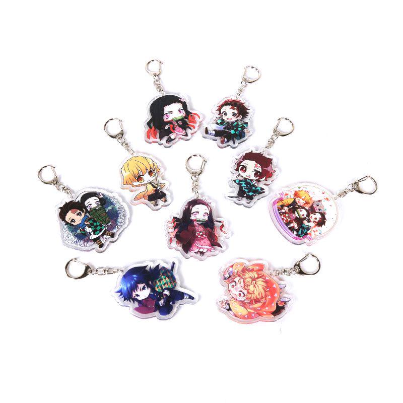 Sturdy And Clear Acrylic Demon Slayer Keychain For Fans Of Kimetsu No Yaiba