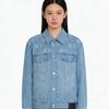 MLB Monogram Vintage Loose Fit Button Up Multi Pocket Washed Denim Jacket Unisex Jackets 3ADKM0261-50BLL