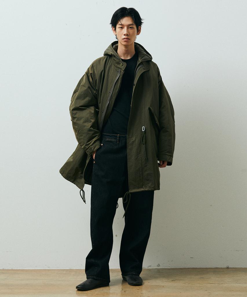 Publicifure Washed Nylon M65 Fishtail Parka_Khaki