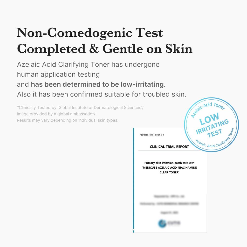 Medicube Azelaic Acid Niacinamide Clear a Toner That Balances Oil and Reduces and Azelaic Formula for Oily A Toner from Korean Toner, Moisture, Sebum,