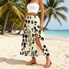 Leopard Print Split Lightweight Maxi Skirt – Casual Resort Style, Versatile for Beach Vacations & Daily Wear