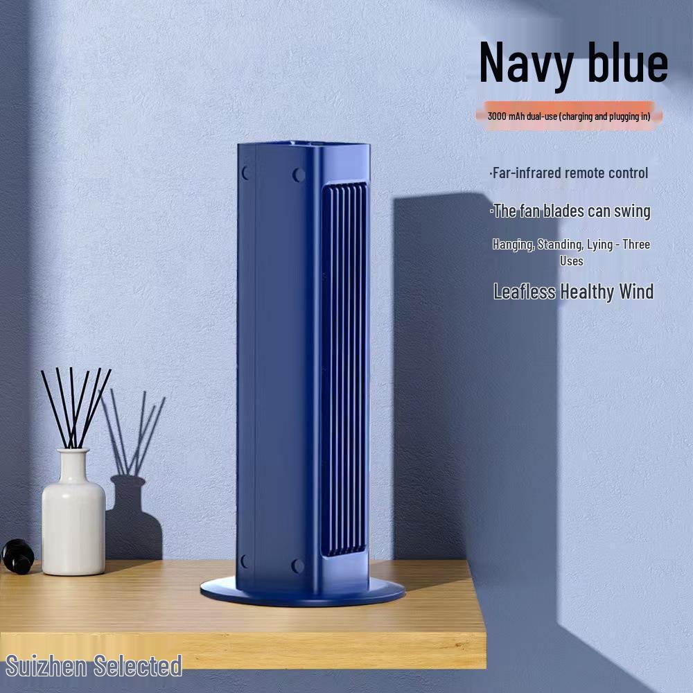 2026 Germany Leafless Air Cooler Fan: Silent Wall-Mount/Desktop for Home, Office, Car 20000mAh