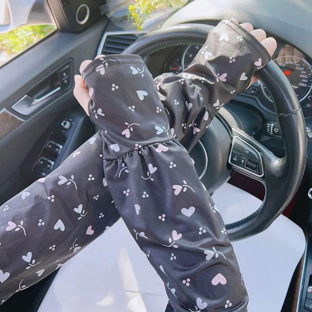 Breathable Arm Sleeves Cooling Material UV Protection Sleeves Outdoor Sports