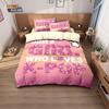 3 Stück K-Pop Mädchen Buchstabendruck kernlose Bettwäsche Mehrgröße Schlafzimmer Wohnheim Bettbezüge weich und maschinenwaschbar Dekoration