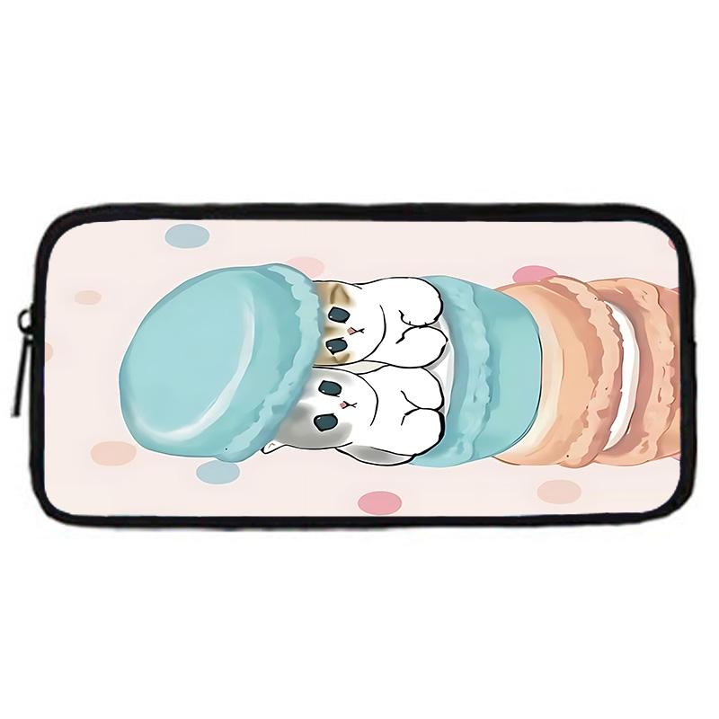 Child School Funny Cat M-mofusands-Backpack with Lunch Bags ,Pencil Bags ,School Bags for Boys Girls Best Gift
