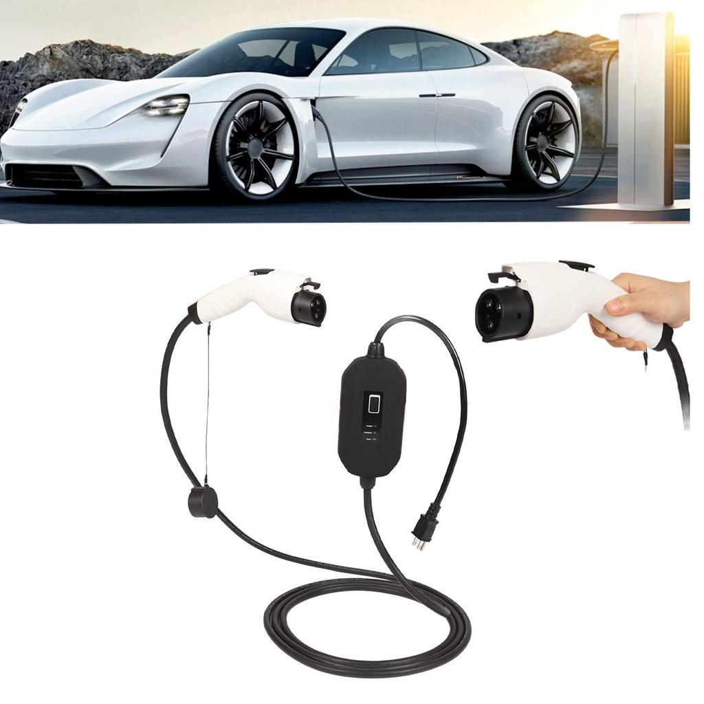 Electric Vehicle EV Charger Adjustable for Home Car Includes SAE J 1772 Fast Charging Cable Cable, 100-240V, 16A, Current, 50/60Hz, Charging,
