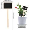 10pcs/20pcs Rustic Wooden Plant Labels T-Shaped Garden Signs Blackboard Message Board Floor Mount Garden Label Garden Supplies
