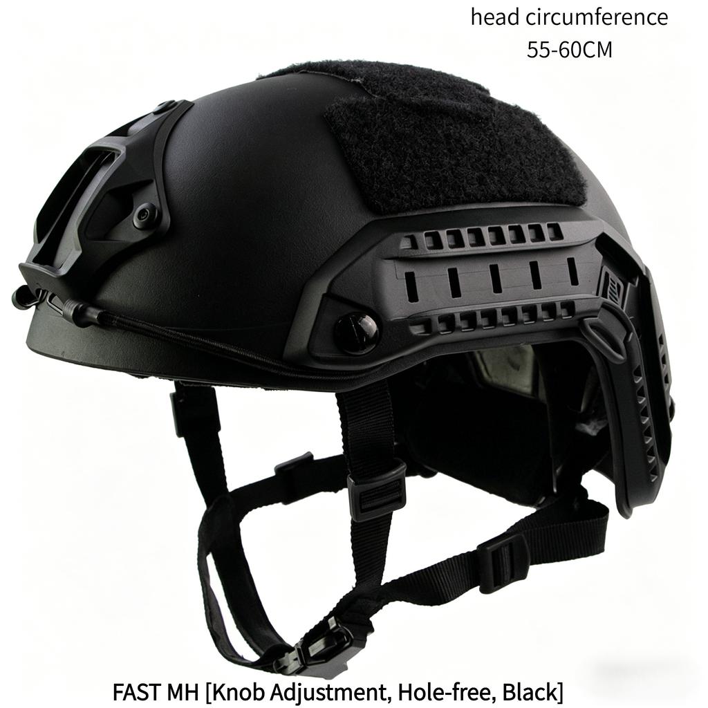 Fast Tactical Helmet, ABS Shell, Adjustable Suspension, 55-60cm Head Circumference, for CS Airsoft, Outdoor Training, Paintball & Cycling