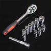 1/4'' 3/8''  1/2'' Socket Wrench Set Extension Rod Multi-function Ratchet Spanner Set Car Motorcycle Repair Hand Tool Set