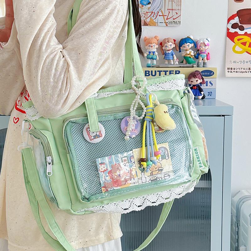 Itabag Kawaii Transparent JK Sac à Bandoulière Sac Bandoulière Cadeau Pour Amis Adolescent École