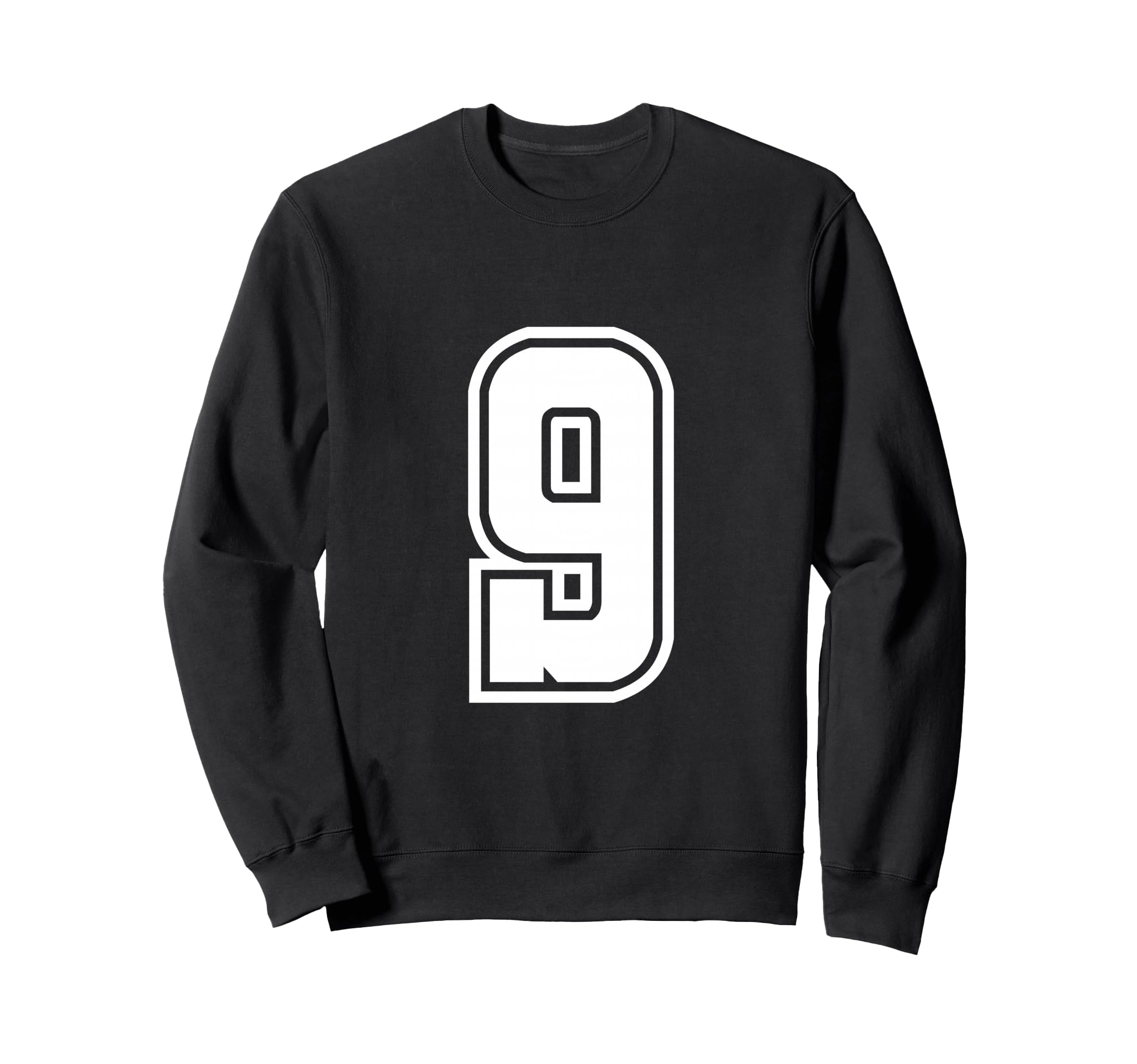 Спортивная толстовка свитшот на день рождения в стиле Varsity с номером 9