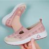 Summer breathable and comfortable single shoes, old Beijing cloth shoes, one step on mother's shoes