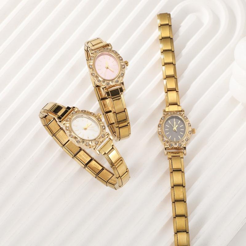 Wholesale Vintage Men Women's High Quality Stainless Steel Oval Watch Head Bracelet Fit 9MM DIY Charm Fashion Bangle Jewelry