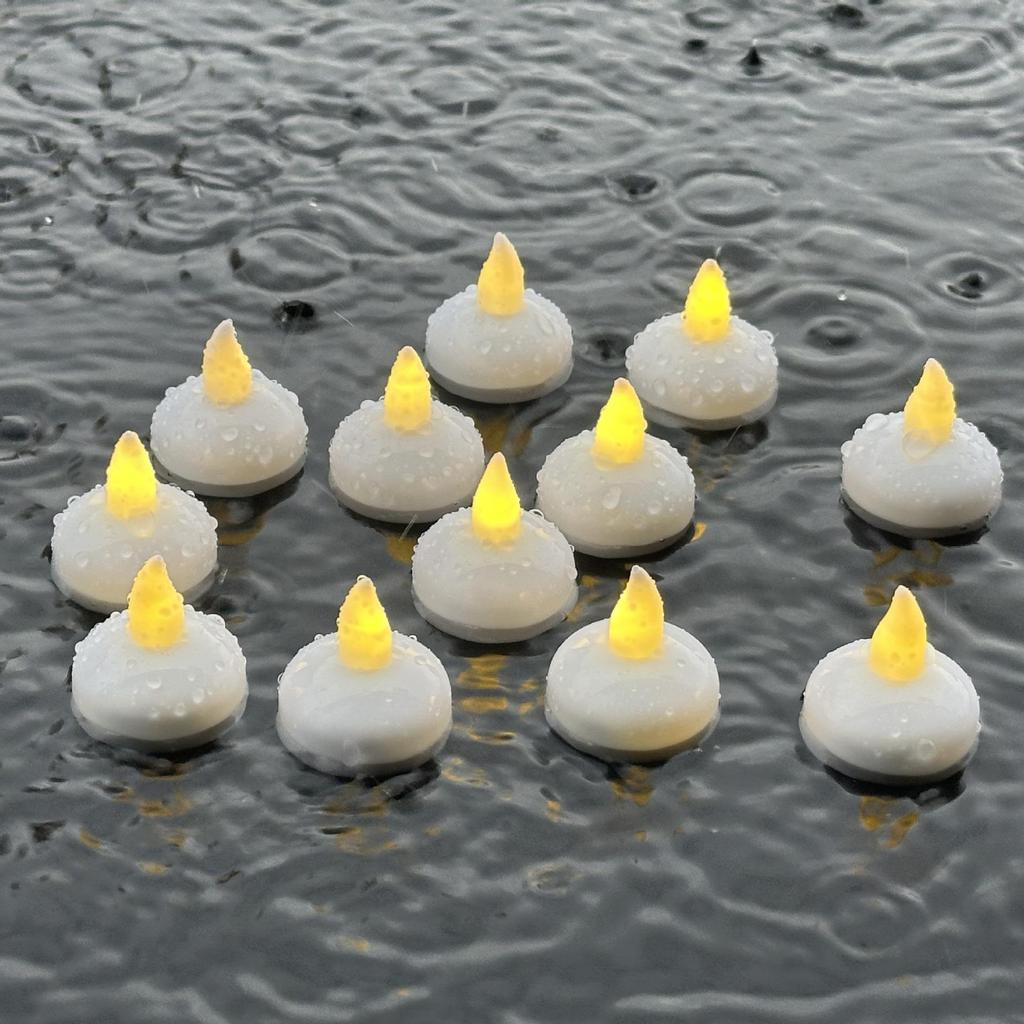 Instant Ship: Waterproof LED Floating Candle Light - Illuminates in Water for Decoration
