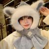 Cute Winter Warm Hat Fox Ear Windproof Ear Protection Cap Thickened Keep Warm Beanies Cap for Women