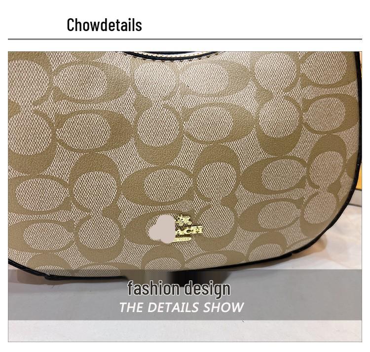 Dámská retro taška přes rameno s potiskem písmen pro rok 2025 – Trendy všestranná crossbody a podpažní kabelka