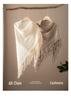 100% Cashmere Hollow Triangle Shawl Scarf - Stylish, Versatile, Warm with Tassels