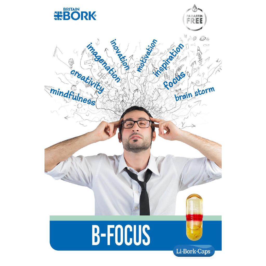 B-focus 30 Liquid Capsule Concentration And Attention Deficiency Supporting Vitamin