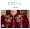 Korean Silver Fox Velvet 410g Girls' Formal Princess Dress - Autumn/Winter New Year's Gown