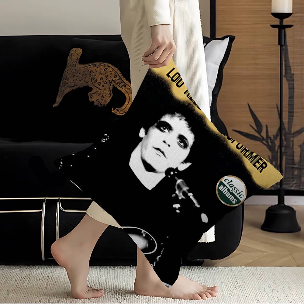 

LLou RReed Singer Pillow Cover Design Cushion Cover Decor Holiday Decorati 30x30 cm