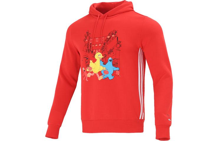 Adidas Sweatshirts Men s Red Hooded Moderate Regular HD7295 S