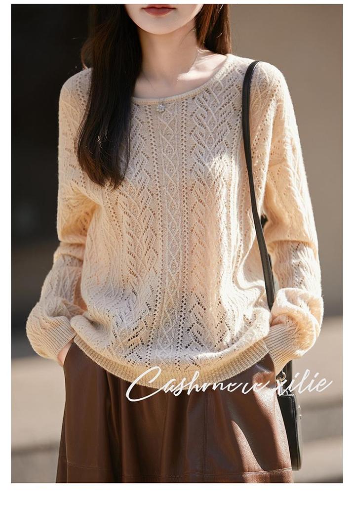 2026 New Elegant Loose Knit Women's Sweater – 100% Pure Wool