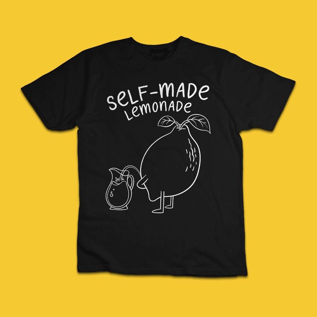 Self-Made Lemonade Funny Lemon Pun Graphic T-Shirt