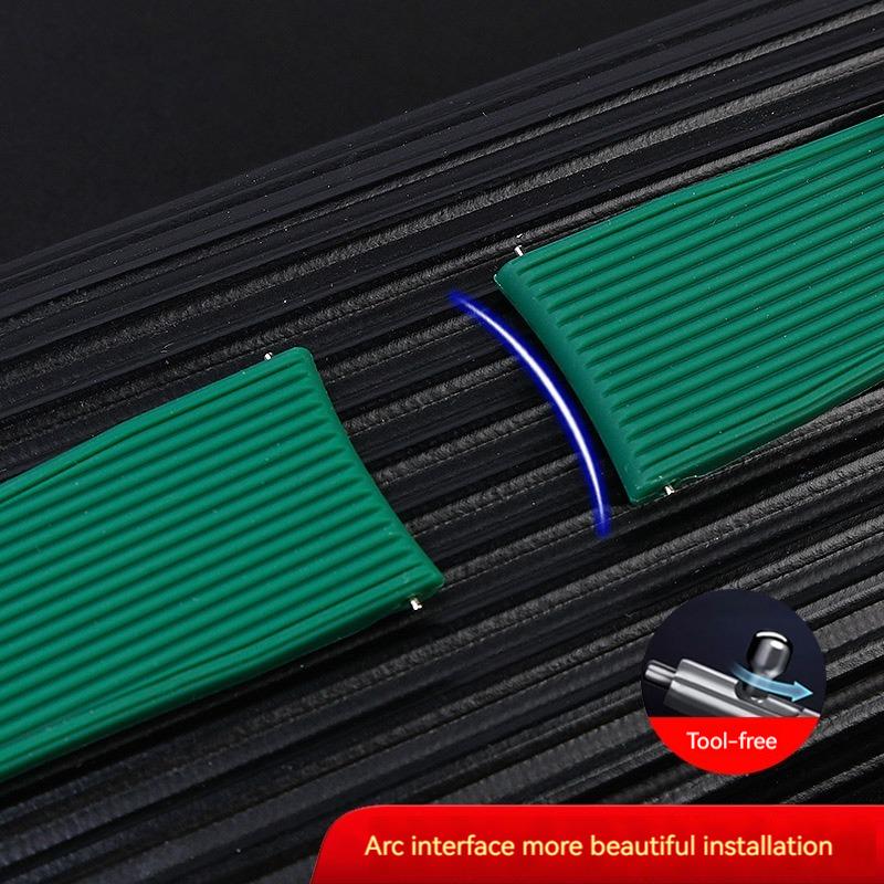 Classic Arc Mouth Watchband 22mm 20mm for Mido Casio EFR-303 ECB900 Citizen Longines Omega Rubber Silicone Watch Band Waterproof