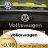 For VOLKSWAGEN VW 3D ABS Plastic Emblem Car Body Rear Trunk Sticker Badge Decoration Car Accessorie For Volkswagen VW Golf Blue 