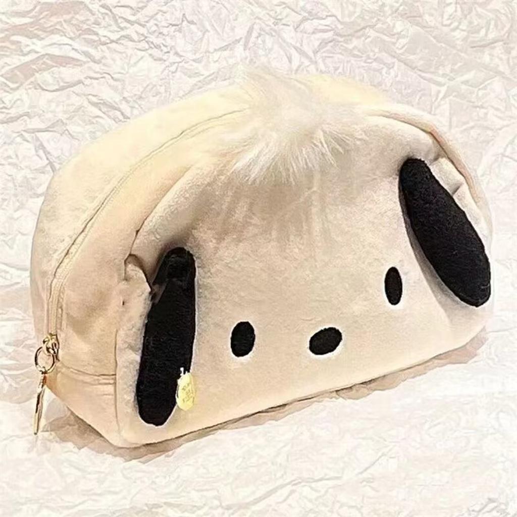 Kawaii Cosmetic Bag Baby Item Organizer Large Capacity Plush Pencil Bag Cute Pencil Cases Pouch Stationery Organizer Make Up Bag