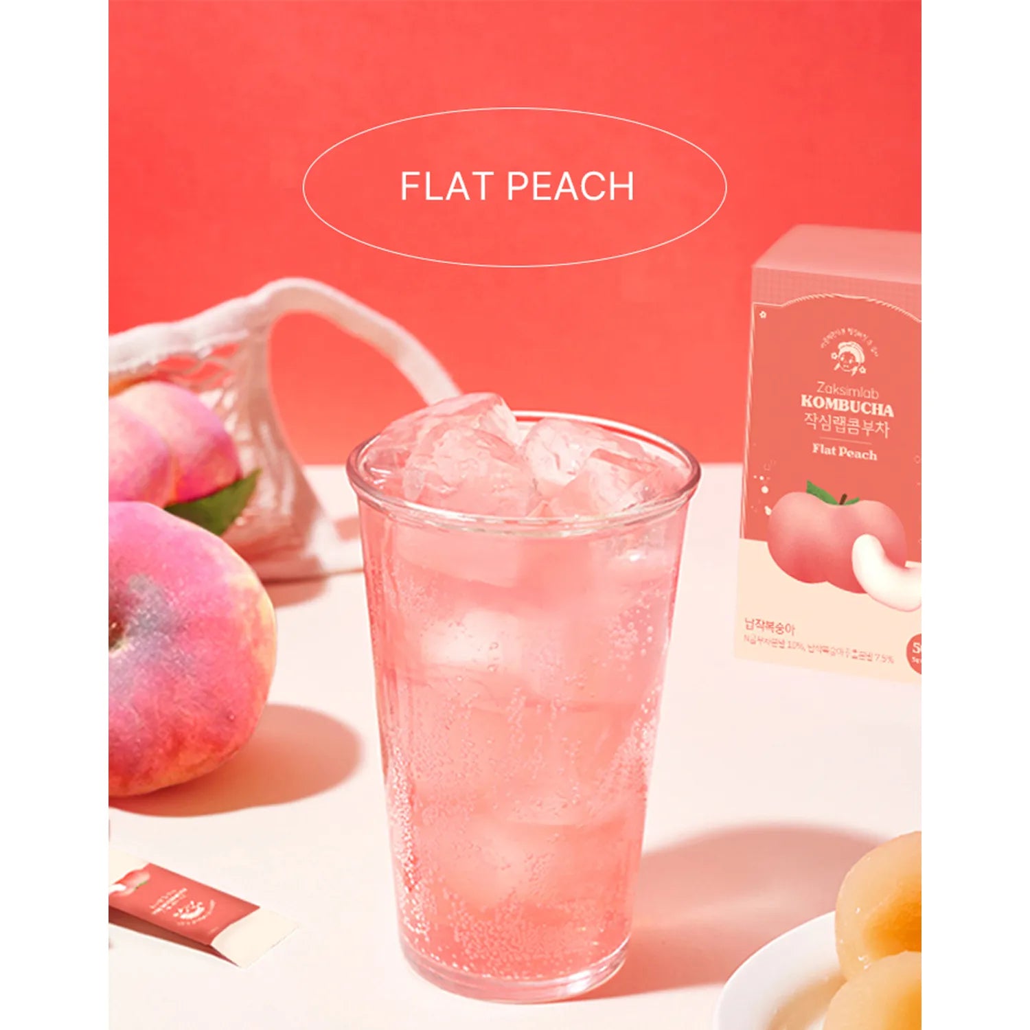Zaksimlab Kombucha Flat Peach 10T 1pack