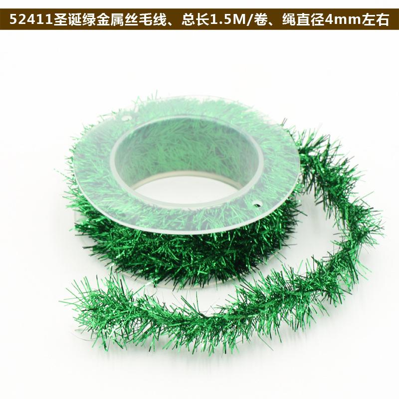 

Christmas Decoration Metal Wire Color Strips DIY with Iron Wire Metal Wire Yarn Festival Supplies 1.5M
