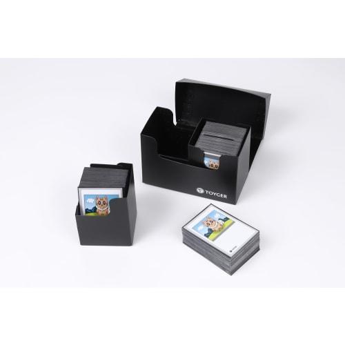 TOYGER Dual Deck Case, Nesting, Versatile, Large Capacity Deck Case with Two Separators (Black)