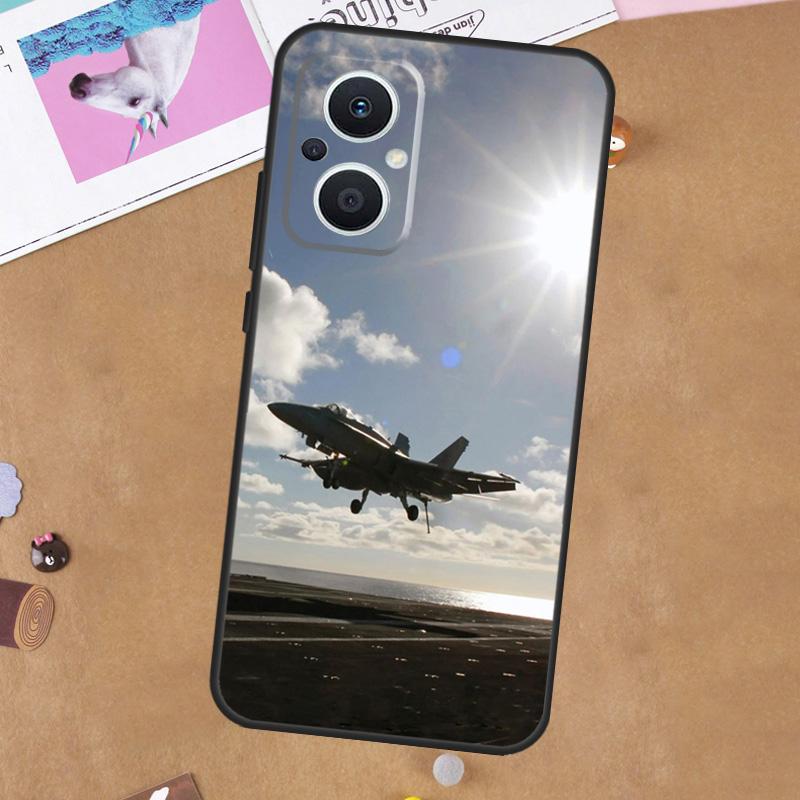 

Fighting Plane Aircraft For OPPO Reno 13F 11F 12F 14F 10 11 12 13 14 Pro 8T 7 8 Lite OPPO Find X9 X8 X6 X5 Pro Case OPPO Reno10 5G