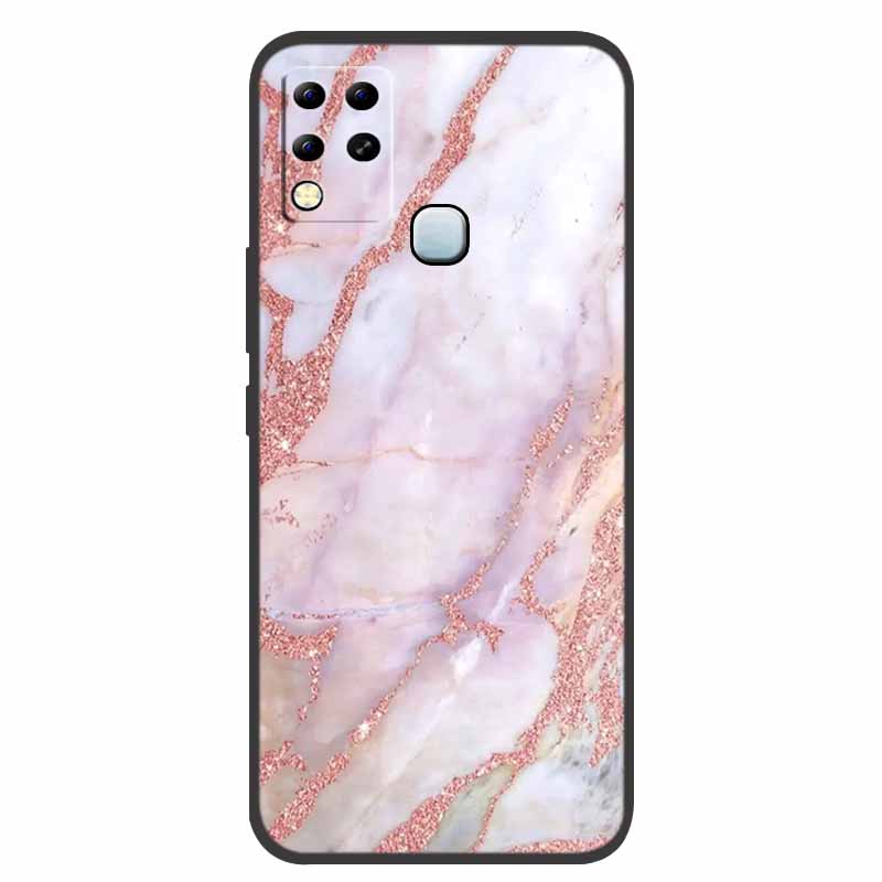 For Infinix Hot 11 G37 Case X689F Marble Silicone Protective TPU Soft Back Cover for Infinix Hot11 G37 128GB Funda Cartoon Coque