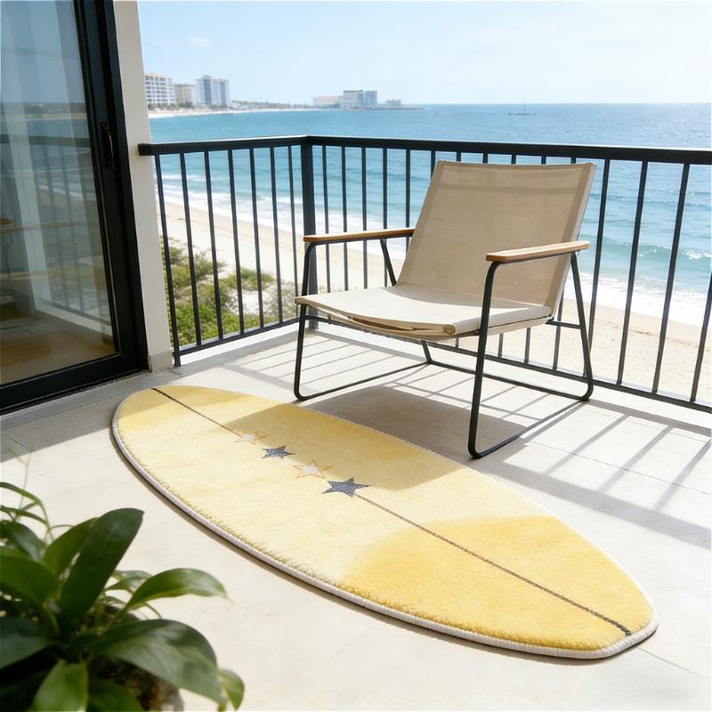 

Surfboard Design Carpets for Living Room Creativity Bedroom Decor Carpet Fluffy Soft Irregular Bedside Rug Home Plush Floor Mat 50x120cm