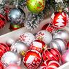44Pcs Christmas Baubles Shatterproof Christmas Ornaments Set Hanging Ball Set for Xmas Tree Wedding Party Decoration