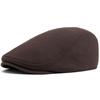 Newsboy Caps Men Casual Vintage Beret Knitted Cotton Cabbie Hat Autumn Winter Fashion Women Warm Flat Cap Unisex Adjustable