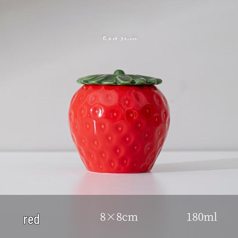 Pastoral Strawberry Ceramic Candle Holder Set