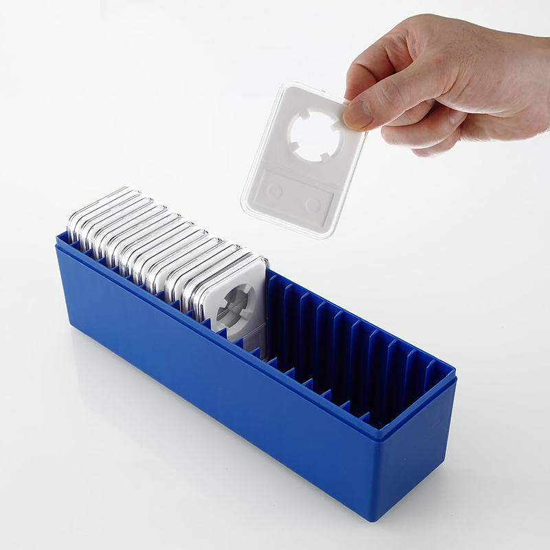 Plastic 20-slot Coin Slab Holder Storage Box Case for PCCB NGC Commemorative Coin Collection Organizer Collectors Supplies