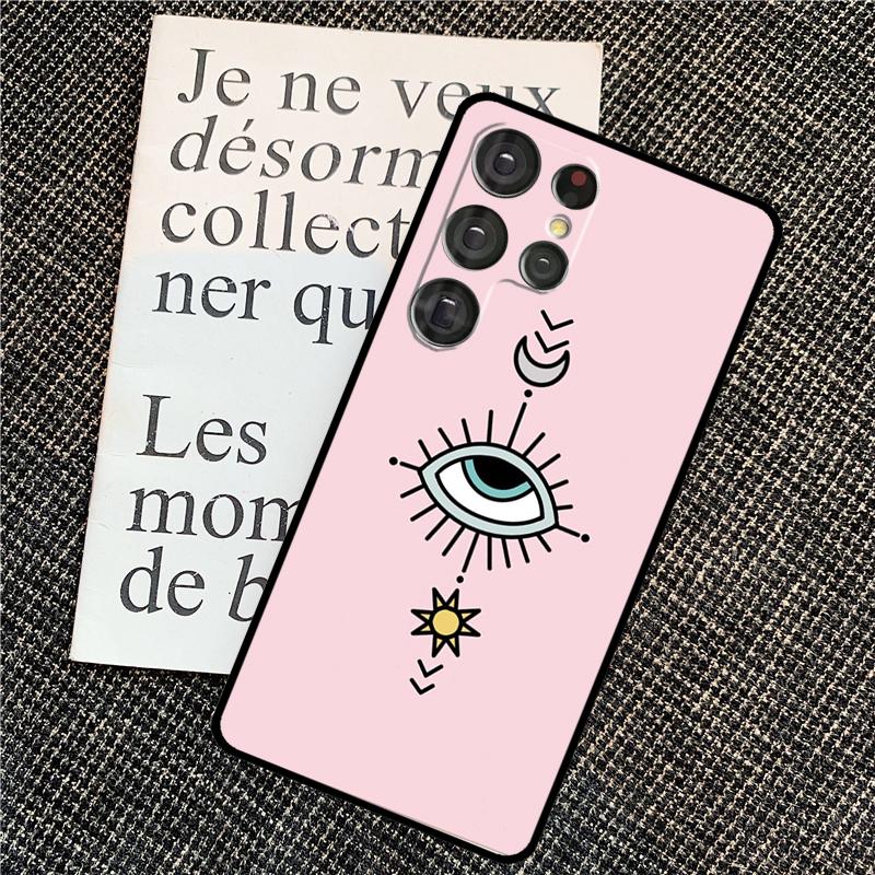 Evil Eye Hamsa For Samsung Galaxy S24 S23 Ultra S22 S20 S21 FE S8 S9 S10 Note 10 Plus 20 Ultra Phone Case