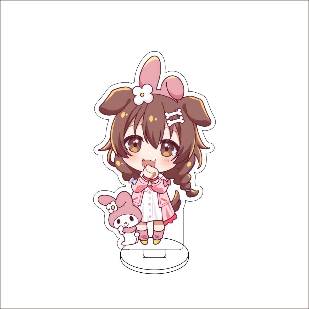 

10CM Anime hololive Figure Stand Model Akai Haato/Kiryu Coco/AZKi/Robocosan Cute Desk Decor Standing Sign Gifts 10CM