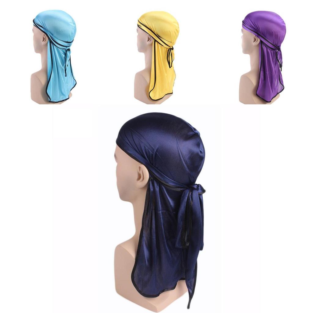 Premium Quality Unisex Silk Durag Bandana Hat With Long Tail For Ultimate Comfort
