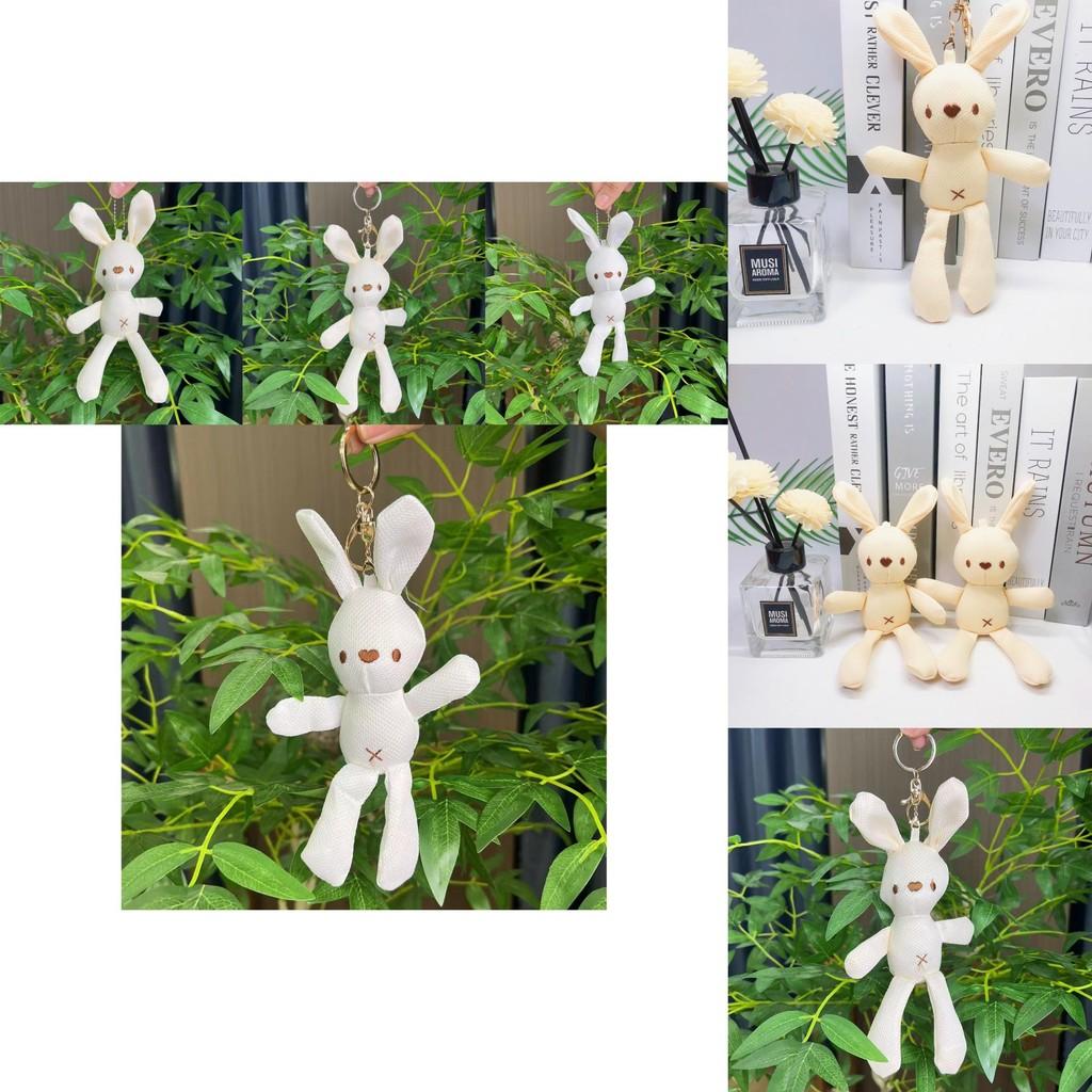 Adorable Miniature Corn Rabbit Plush Toy Keychain Doll Soft Stuffed Animal