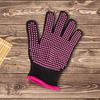 Heat Resistant Gloves Hairdressing Anti-heat Gloves with Silicone Bumps Professional Heat Gloves Anti Slip for Wand Curling Iron
